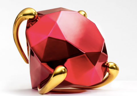 JEFF KOONS - Red Diamond