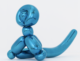 JEFF KOONS - SINGE BALLON (BLEU)