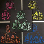 Set de 5 vinyles Keith Haring by Larrt Levan