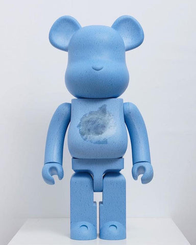 Bearbrick 1000% Daniel Arsham x Snarkitecture blue